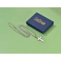 Cooldream Plain Cross Pendant Necklace Simple Jewelry Gifts